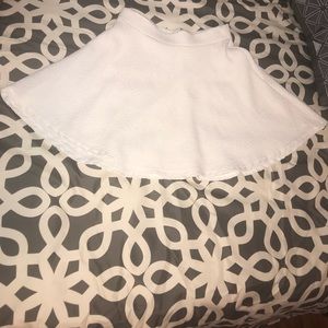 White skater skirt